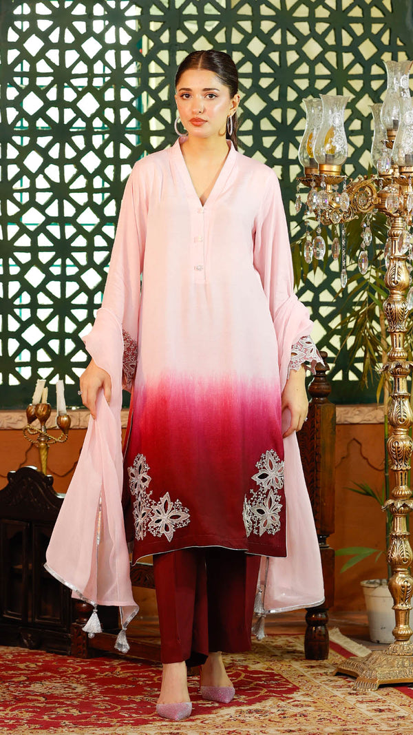Rang-e-baharan pink ombre