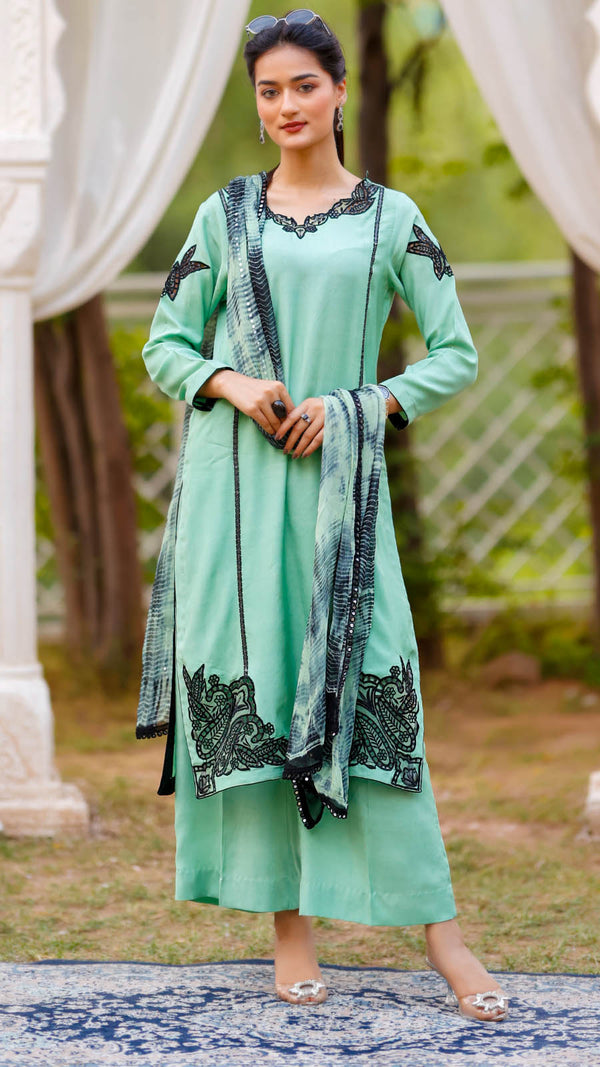 Mehr-e-Eid Mint Green